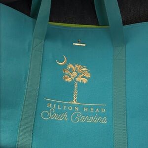 Hilton Head South Carolina Teal Tote Bag spartina 449
